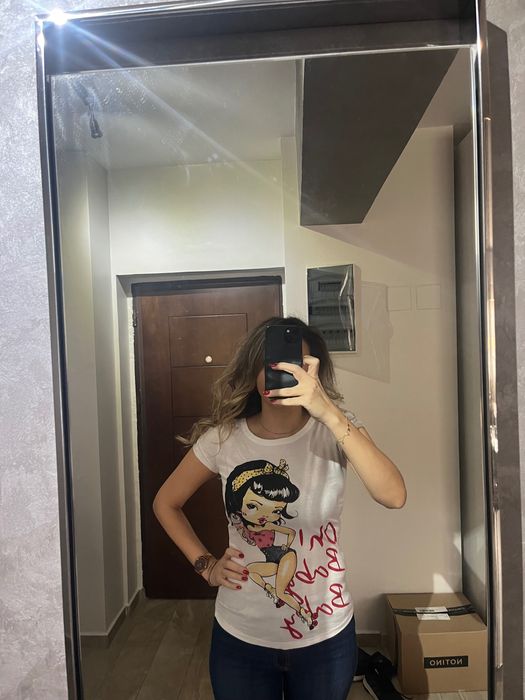 Tricou alb cu imprimeu