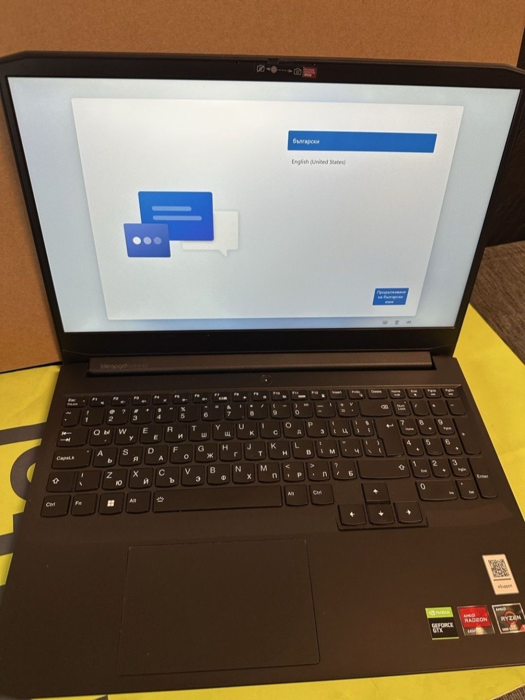 НОВ* 15.6' 512GB Lenovo IdeaPad Gaming 3 15ACH6 Yettel Гаранция 2025