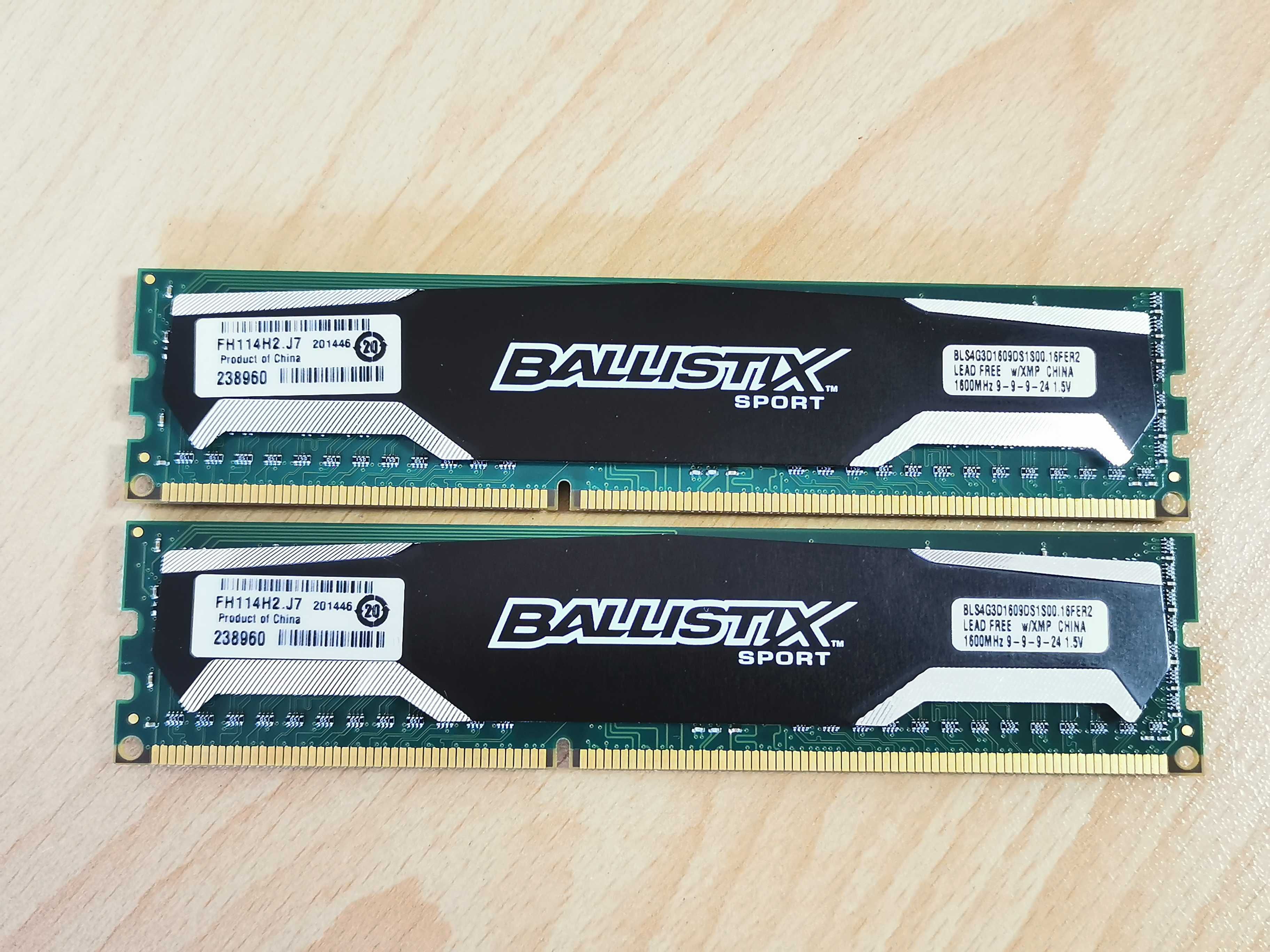 ПРОМО Crucial Ballistix Sport 8GB kit (2x 4GB) DDR3 1600MHz рам памет