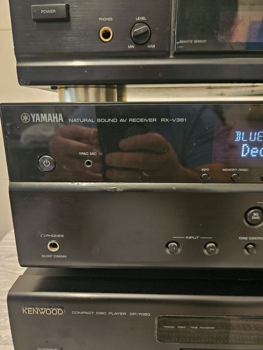sansui cd x 317 cd player  yamaha rx v 381 5.1 . kenwood dp 7050 cd