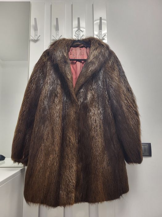 Haină blană damă 90% REDUCERE geacă iarnă damă