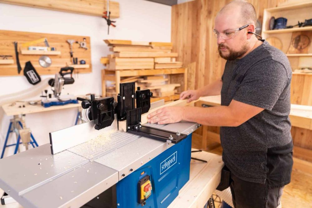 Настолна фреза Scheppach HF50-1500W,11500 – 24000 об./мин (в 6 стъпки)