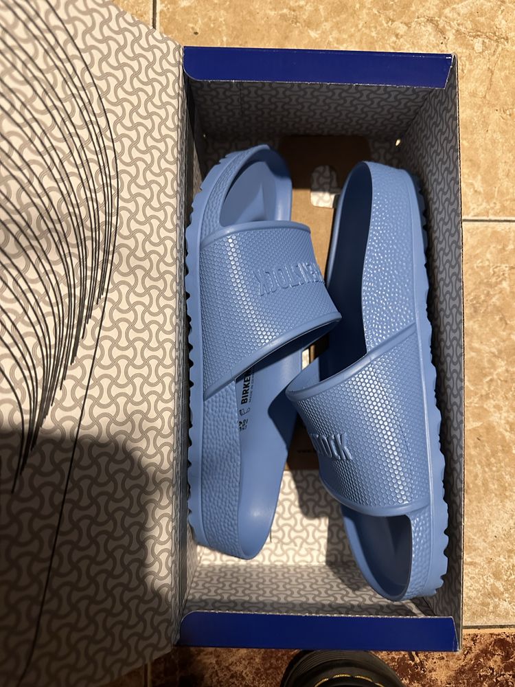 Birkenstock #39 светлосини гумени нови