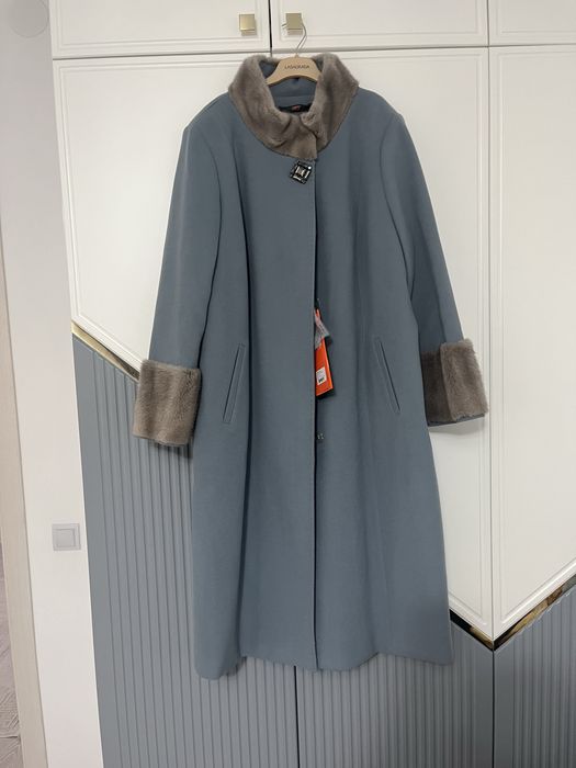 Продам пальто кашемировое с норкой!