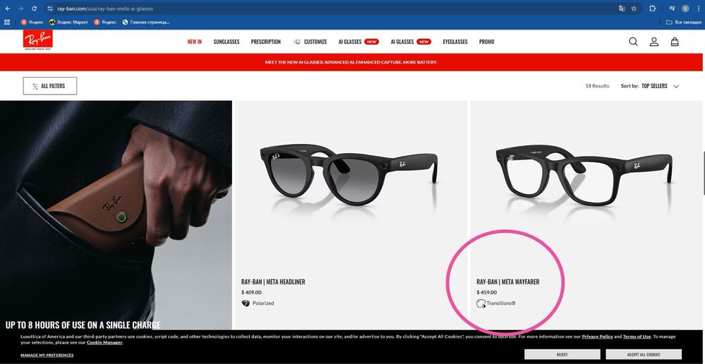 Ray Ban Meta Warfarer