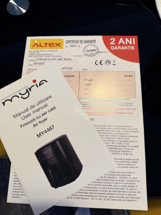Friteuza Myria cu garantie