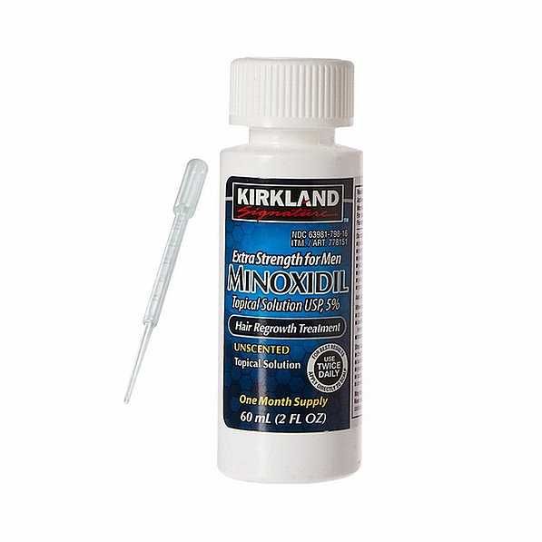 Minoxidil Dualgen 15% Cu PG + Minoxidil Kirkland 5%, 2 luni aplicare