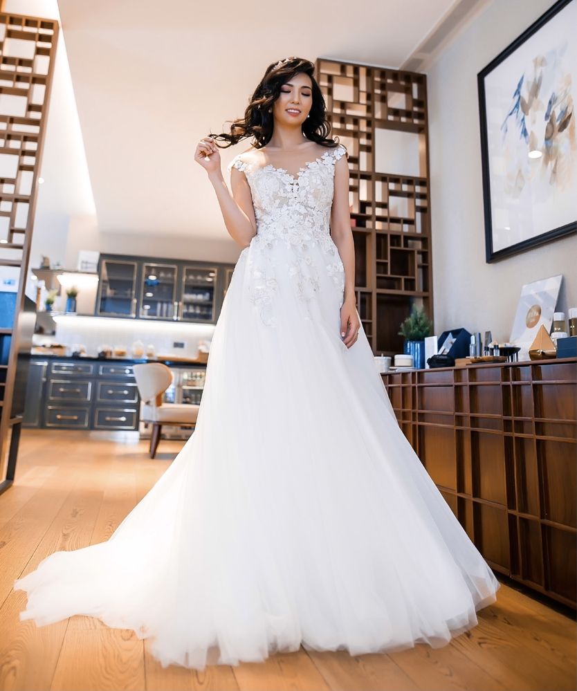 Роскошное свадебное платье Gabbiano, модель Injy - Astana La Mariee