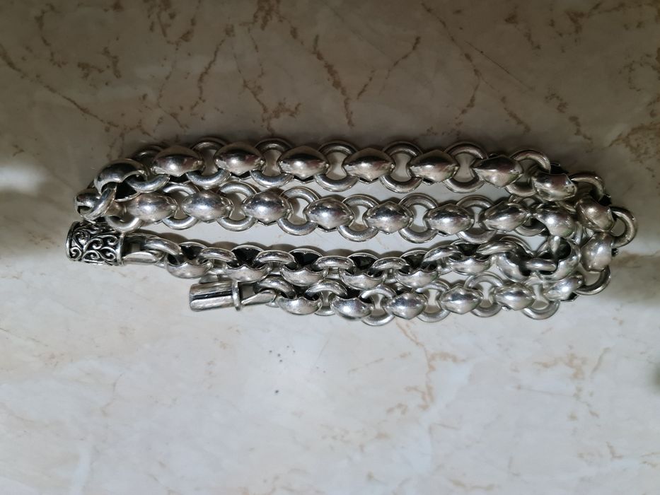 Superb lant foarte masiv argint 925 175 gr,model deosebit,60 cm,nou