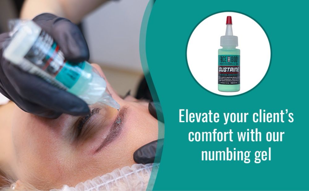 Обезболяващо Sustaine Blue Gel за татуировки и перманентен грим