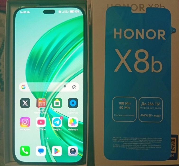 Honor x8b 256 GB