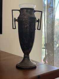 Decoratiune vaza argint 1850 amfora antica superba