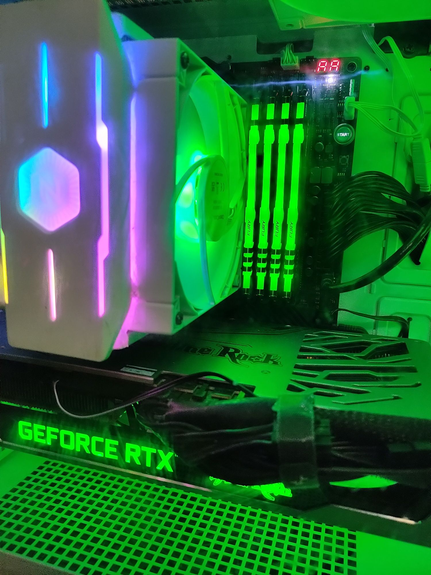 Ryzen9 5950x+x570 Asus ROG Dark hero 8+64gb ram 3600Mhz ddr4 hyper x.