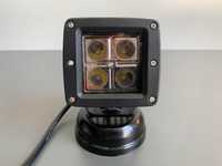 Proiector auto 4 LED-uri 16w patrat off road