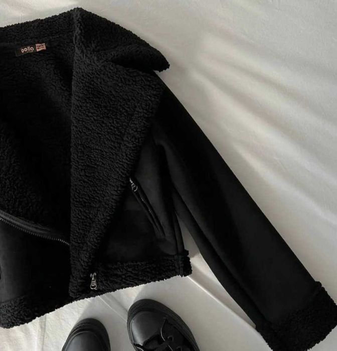 Ново велурено зимно яке Л размер