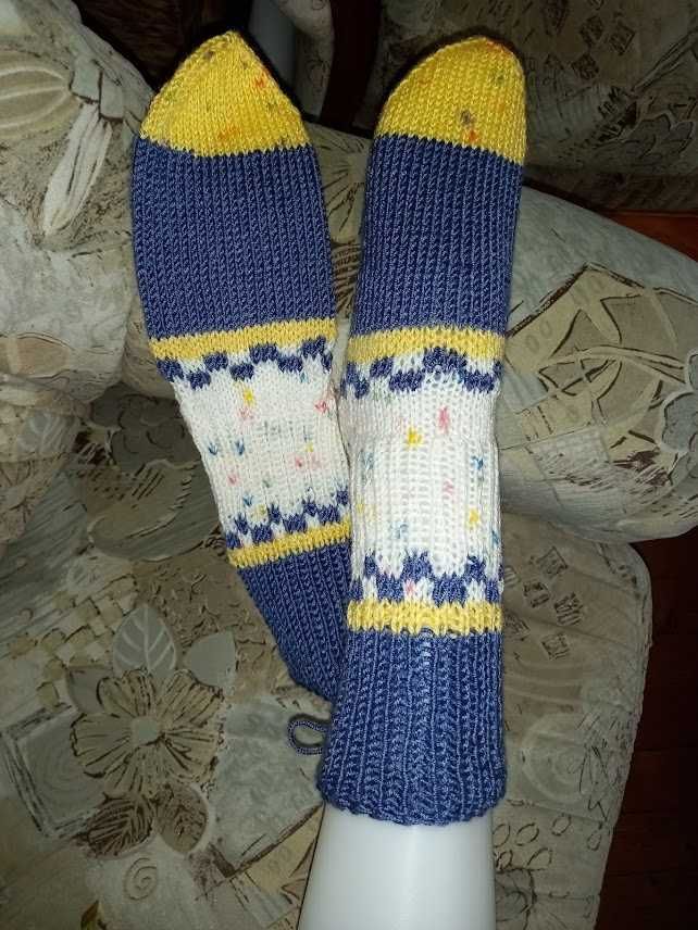 ръчно плетена дамски чорапи 100% вълна