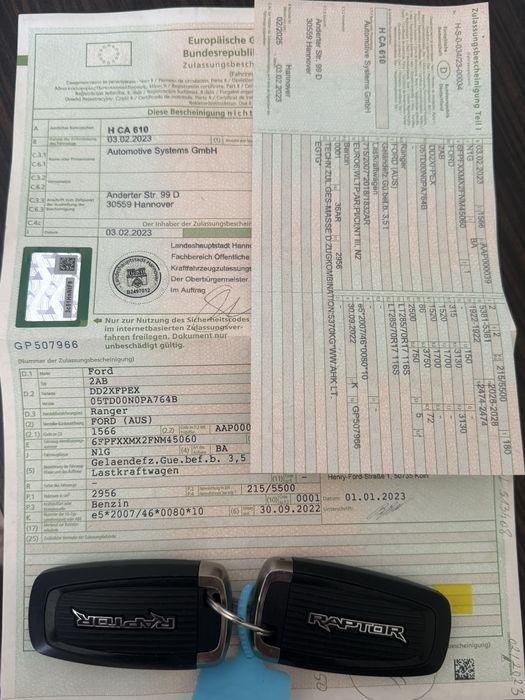 Шаси за форд Раптор след 2023