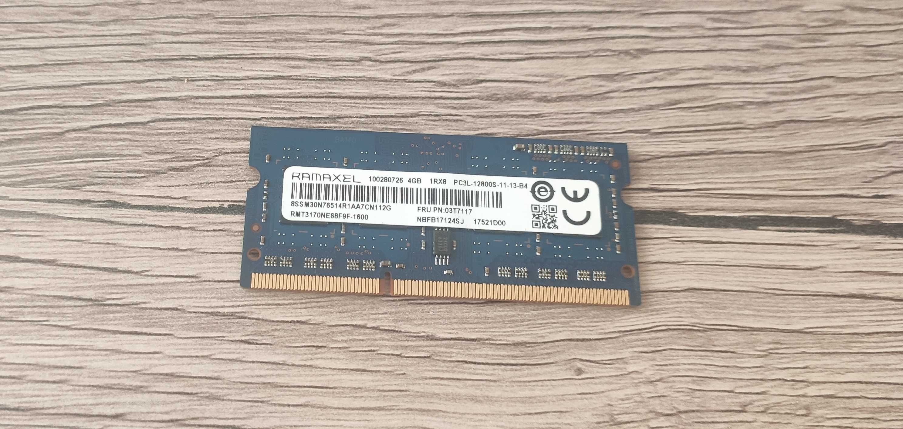 RAM памет Ramaxel Rmt3170ne68f9f-1600 Laptop Memory 4gb Pc3l-12800s