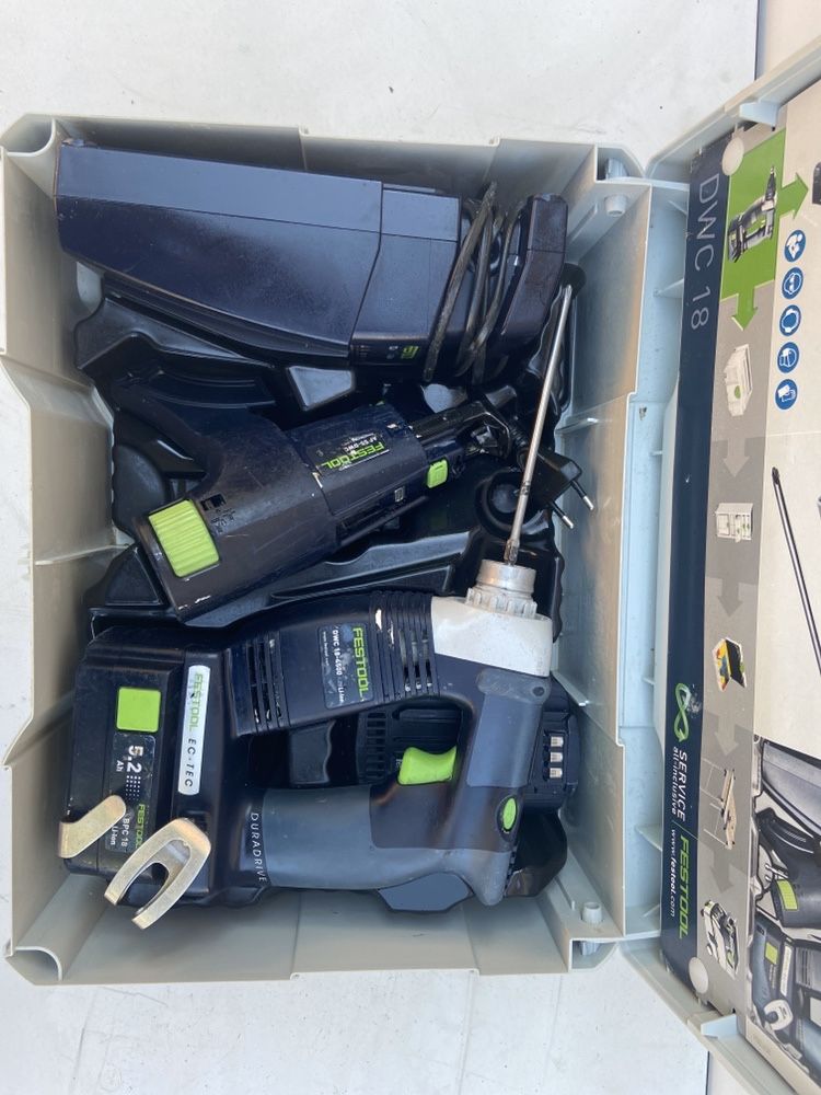 Festool dwc 18-4500 li 5,2 plus filetanta rigips lemn hilti bosch