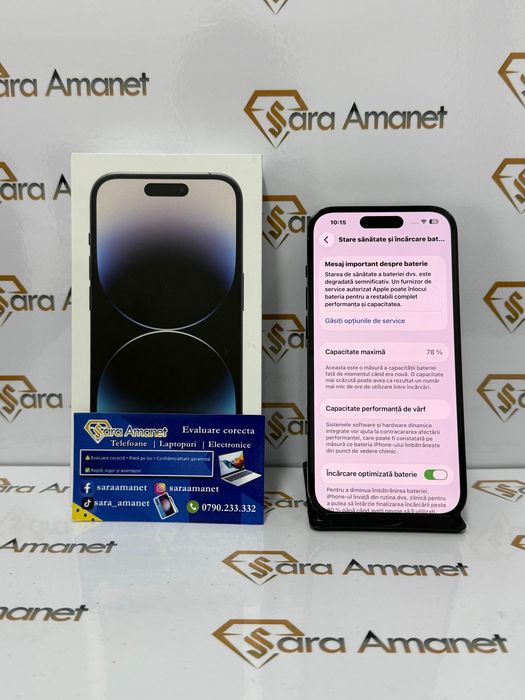Iphone 14 Pro Black 128Gb Sara Amanet