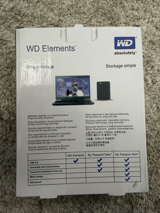 Hard disk extern WD Elements 500GB - Nou