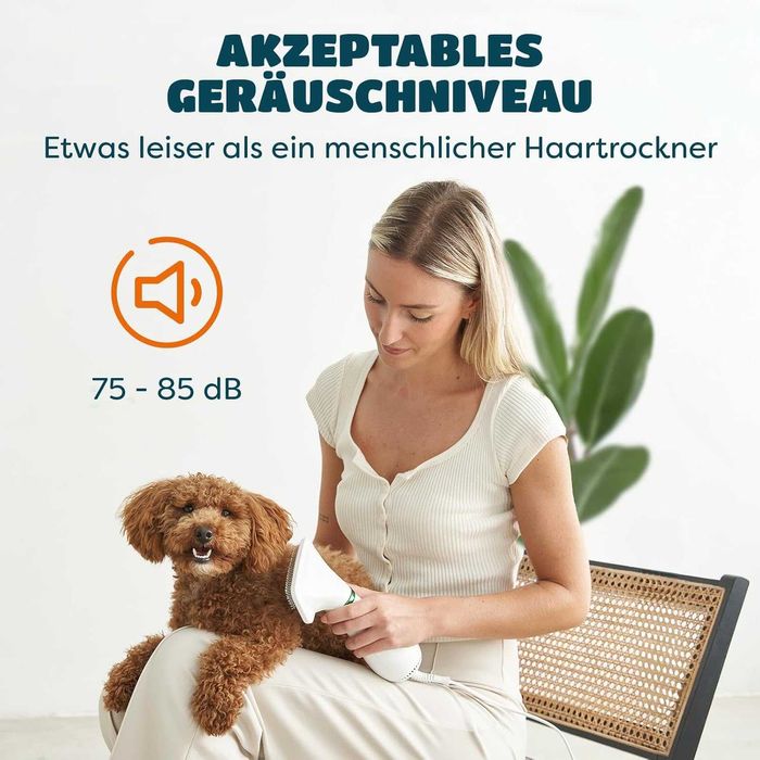 KUUBIA Сешоар за кучета 2 в 1 с четка