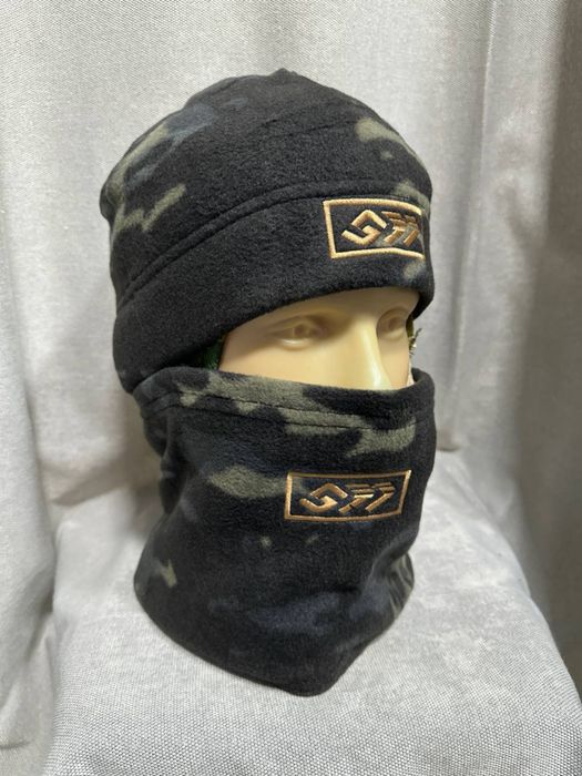 Шапка и шарф флисовый комплект