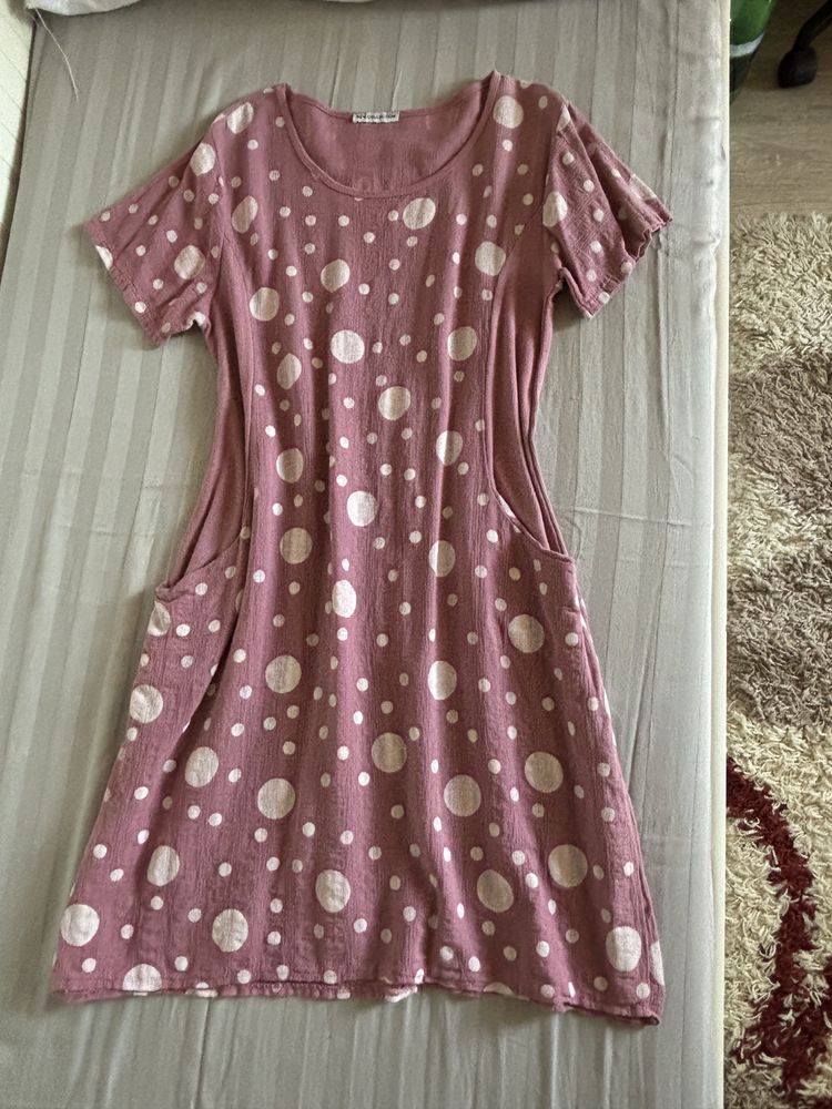 Rochie de vara cu insertii elastice pe lateral