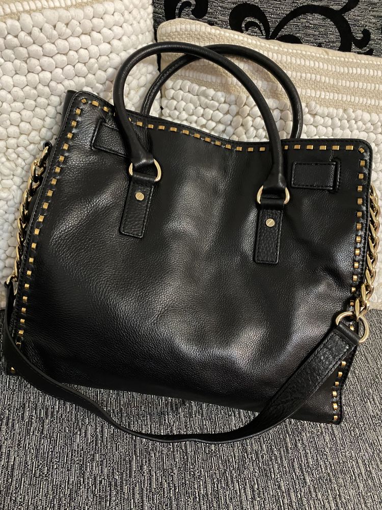 Чанта MICHAEL KORS "Hamilton" Black Saffinao Leather