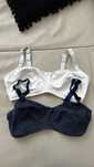 Set 2 sutiene alăptare alb/bleumarin • Debenhams• Măsura: L / 90D