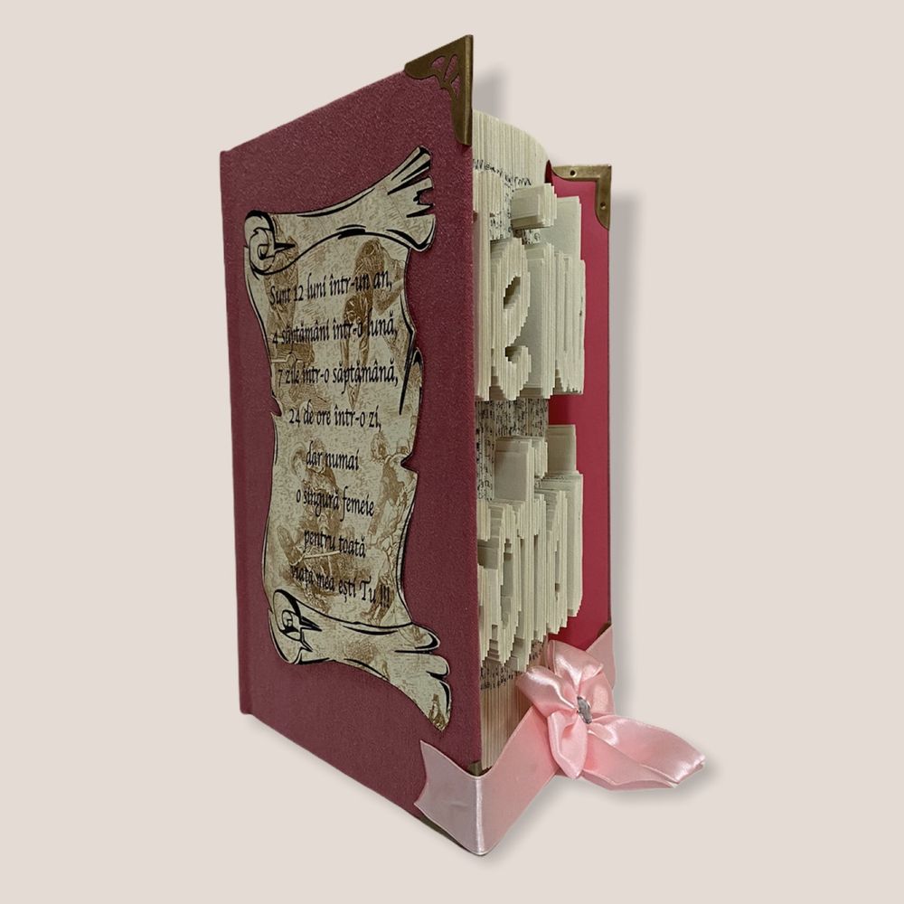 Carti sculptate personalizate - Book folding Romania