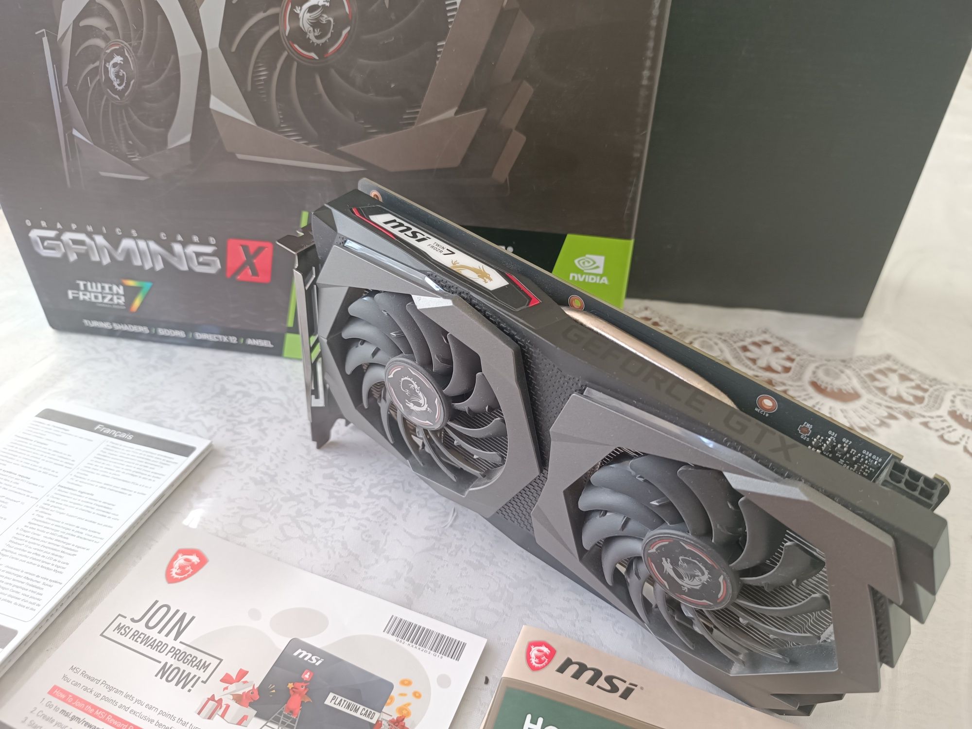 GTX1650/4gb/DDR6 MSI gaming x. RGB. идеал