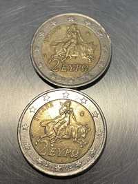 2 € euro cu S in steluta Grecia 2002