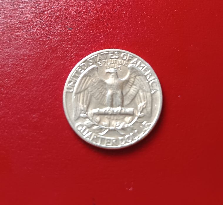Quarter dollar &One dime USA-1964!