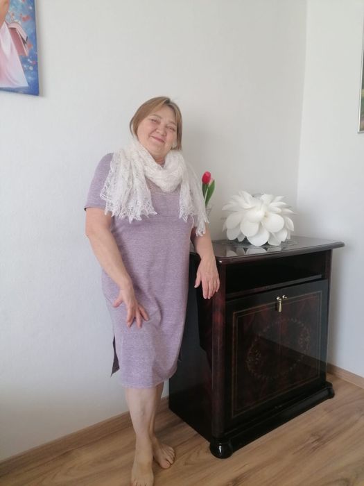 Пуховый платок ручной работы