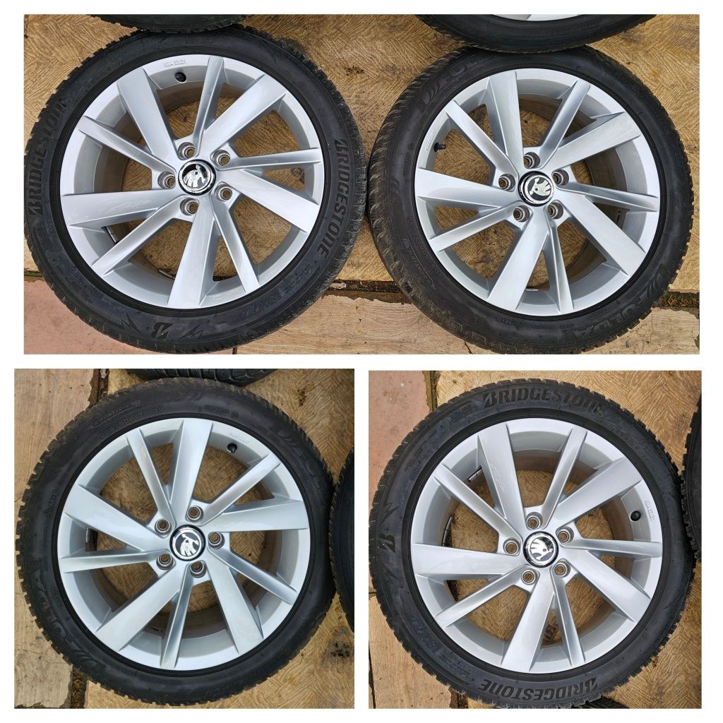 Jante aliaj 17" Skoda /Volkswagen/Seat/ Audi cu anvelope 205/50/17