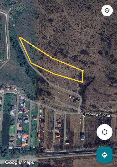 Teren extravilan de vanzare Radaia Baciu strada Vanatorului 35 euro/m2