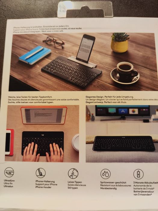 Tastatura bluetooth Logitech Keys-To-Go Ultrathin pentru iPad Mini 5