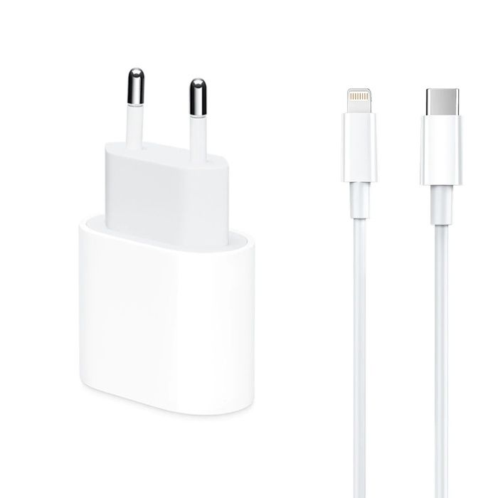 Kit apple incarcator original iphone 12/13,14,cablu usb c to lightning