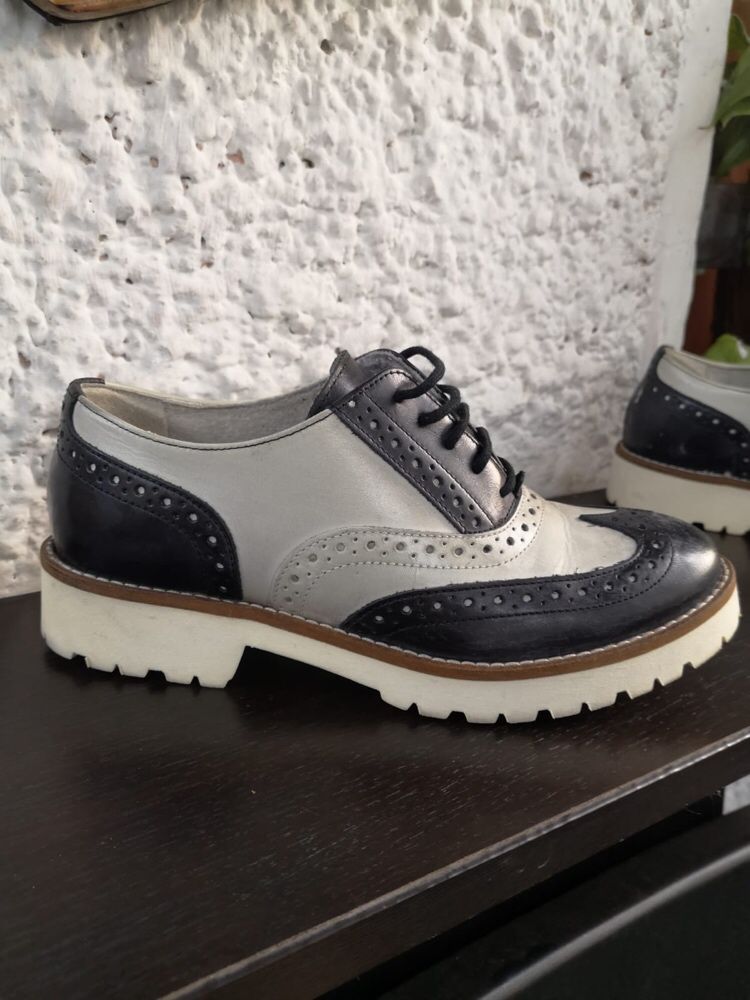 Pantofi Oxford Zee Lane negrii piele 35