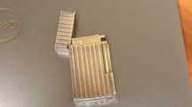 Bricheta vintage ST Dupont ligne 2 placata argint