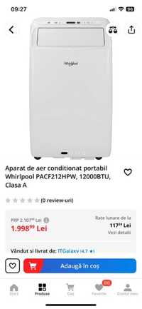 Aparat de aer condiționat portabil Whirlpool