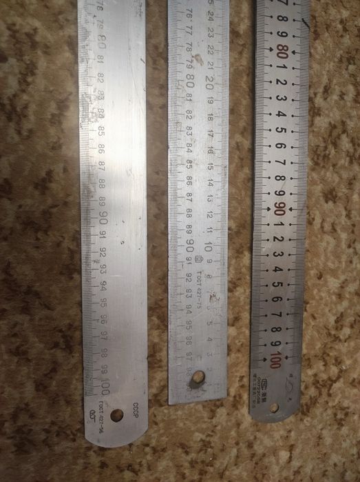 Линейки металлические 100 см.