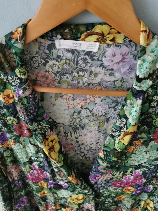 Blazer/kimono cu nasturi Mango