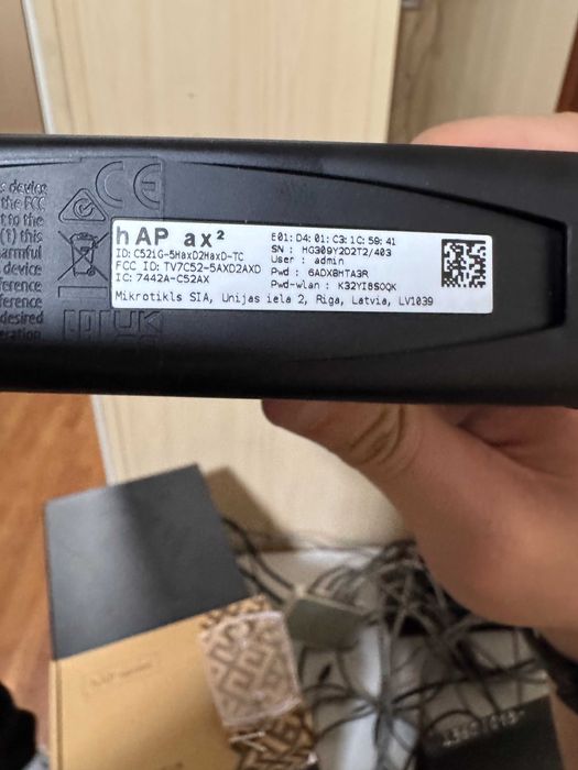 Продам роутер MikroTik hAP ax² (Wi-Fi 6)