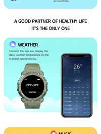 Ceas smart, rezistent la apa, bluetooth, smart watch verde, ieftin