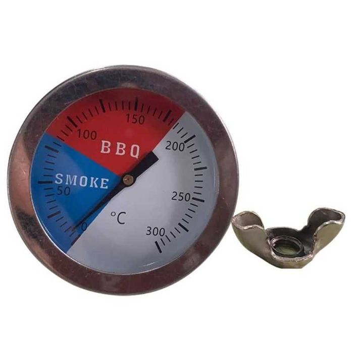 Termometru inox gratar afumatoare cuptor barbeque boiler fum 0 - 300gC