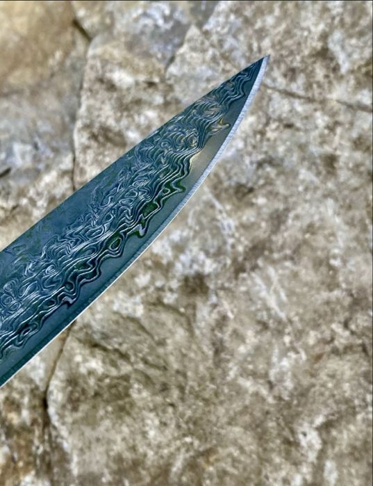 Cutit de vanatoare otel Damasc