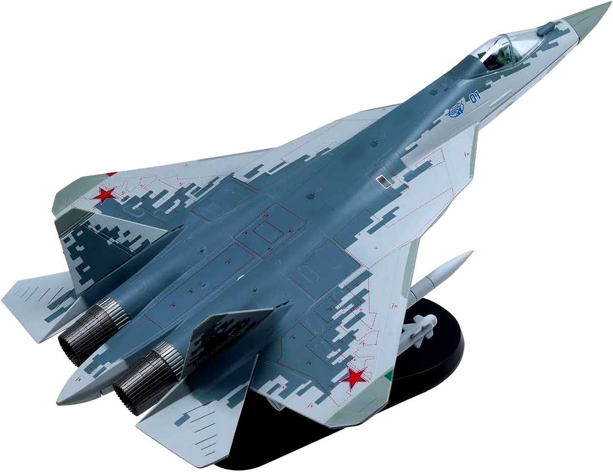 Macheta avion metalica SU-57 Felon scara 1:72 29cm