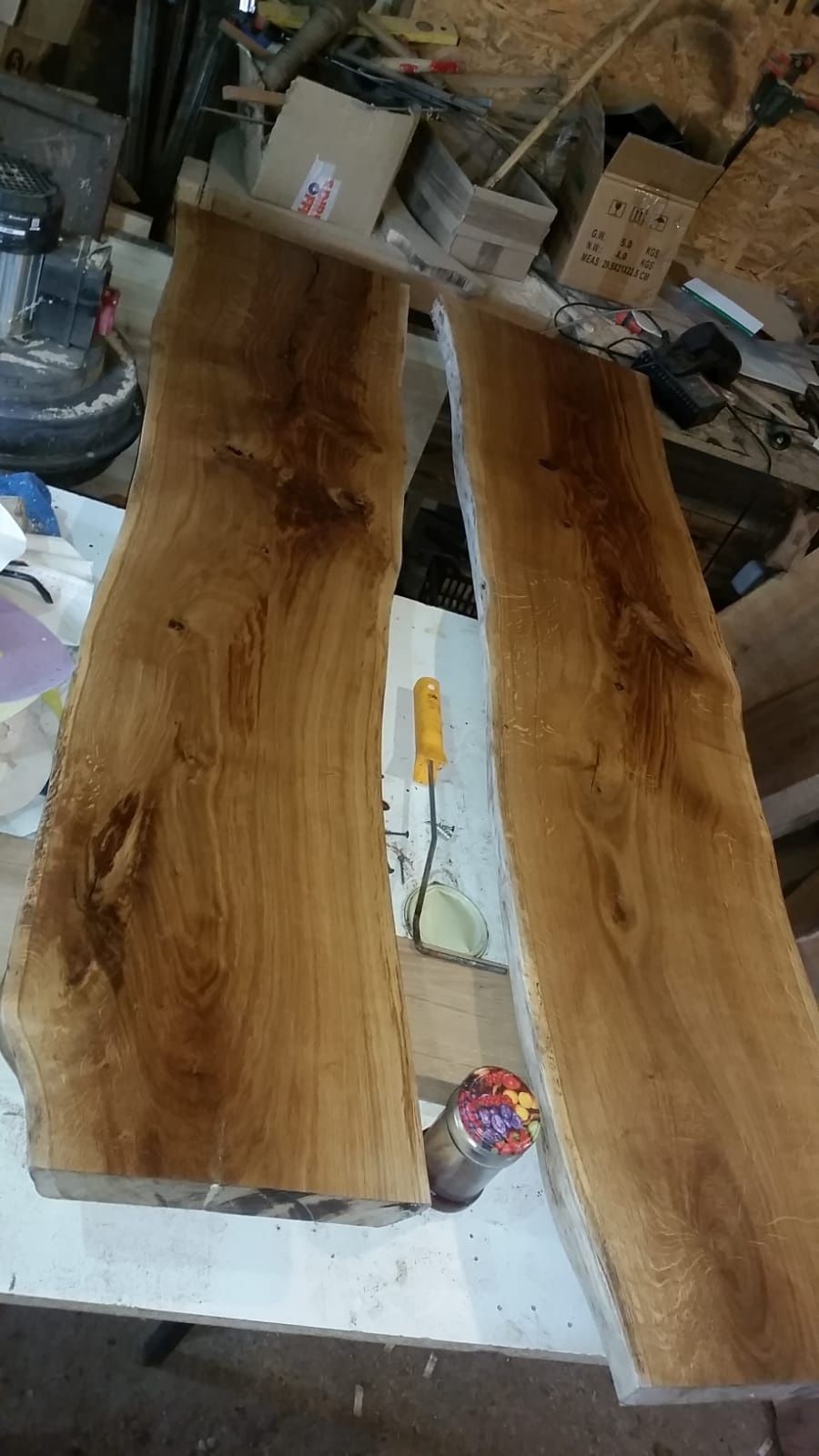 Polite lemn masiv rustic